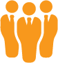 Businessmen Orange Icon