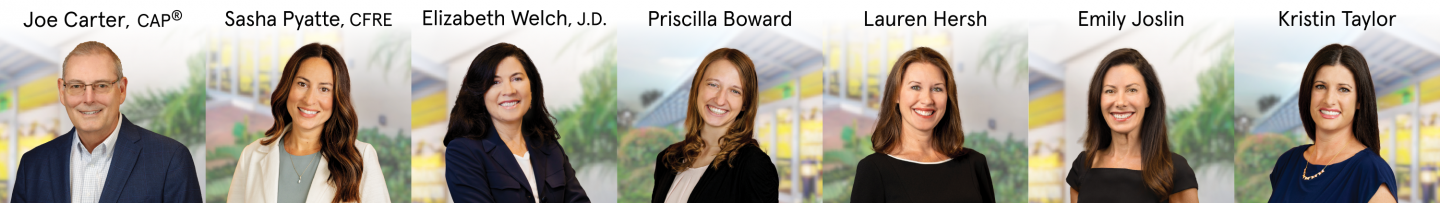 group of people against the outside of a building